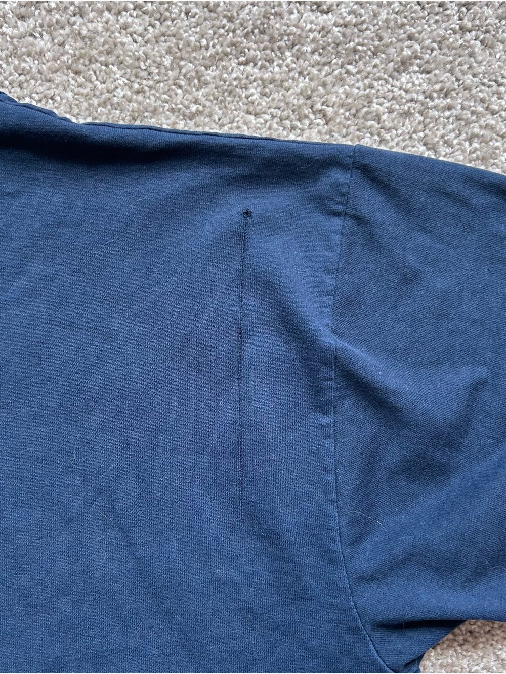Vintage Cleveland Indians Russell Athletic Henley Shirt Navy Blue Chief Wahoo M - Picture 8 of 8